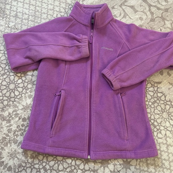 Columbia Purple Fleece Jacket-Sz M - Picture 1 of 5